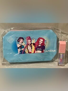 K-pop Makeup or Pencil Pouch & Lip Gloss